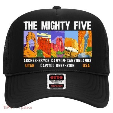 Mighty Five Utah National Parks Distressed Hat