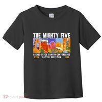 Mighty Five Utah National Parks Distressed Toddler T-Shirt thumb 0
