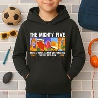 Mighty Five Utah National Parks Distressed Kids Hoodie thumb 2