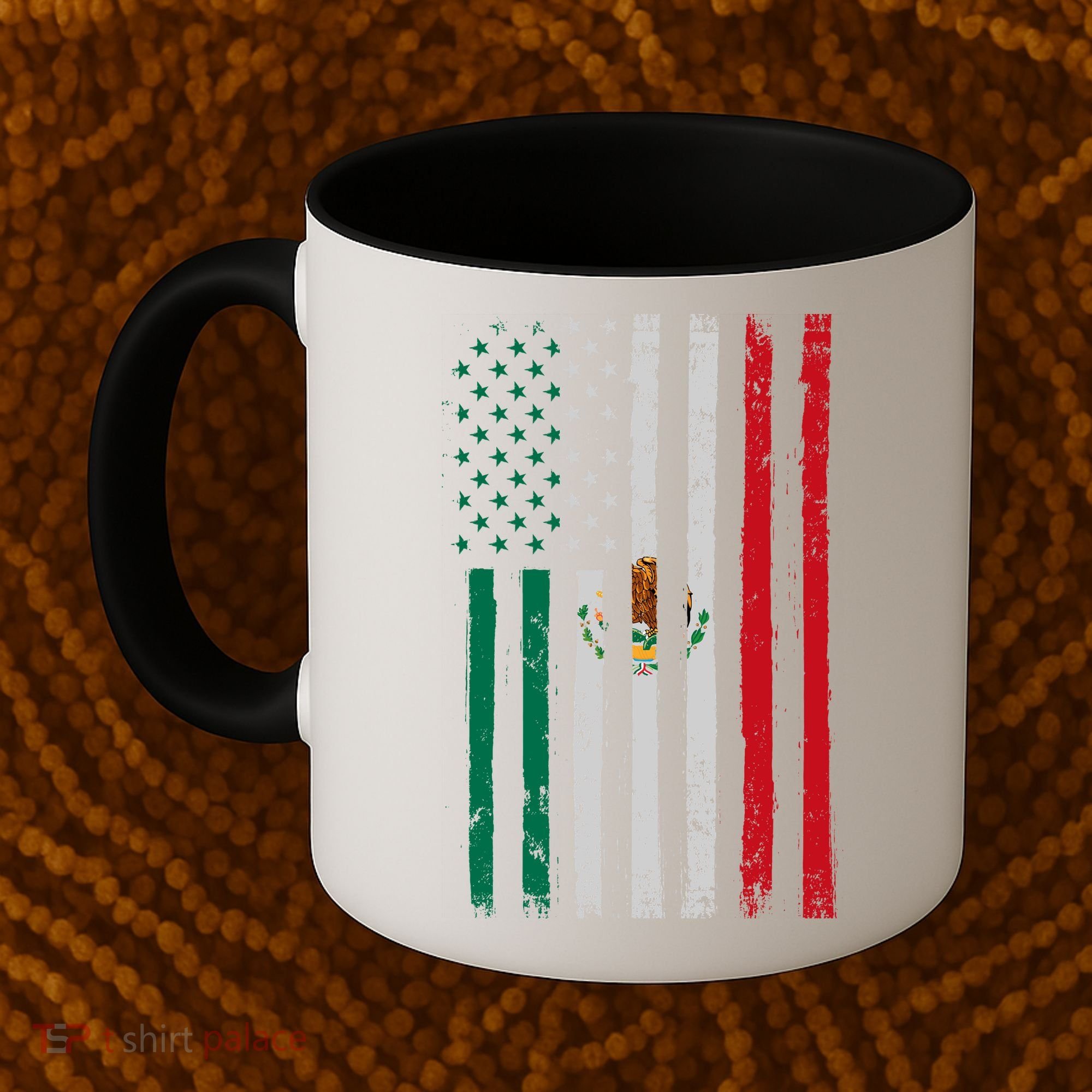 Mexico Flag USA American Mexican Independence Day Coffee Mug
