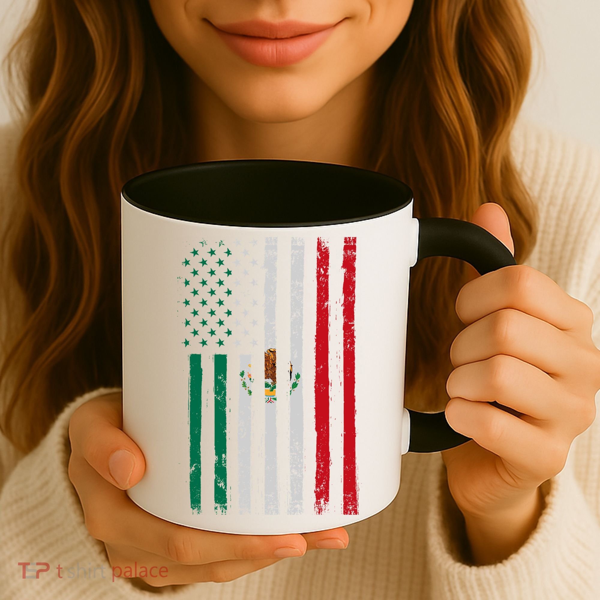 Mexico Flag USA American Mexican Independence Day Coffee Mug