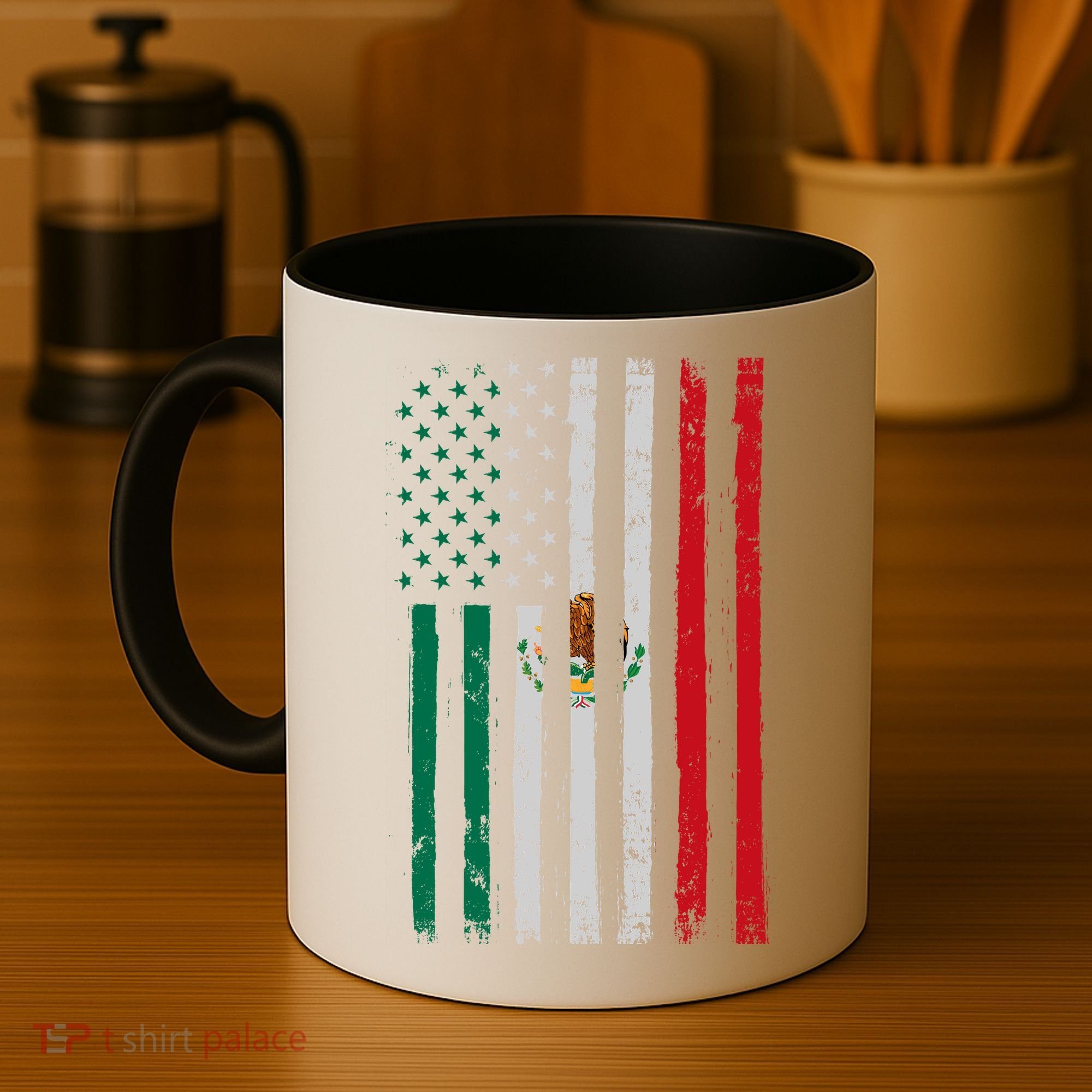 Mexico Flag USA American Mexican Independence Day Coffee Mug