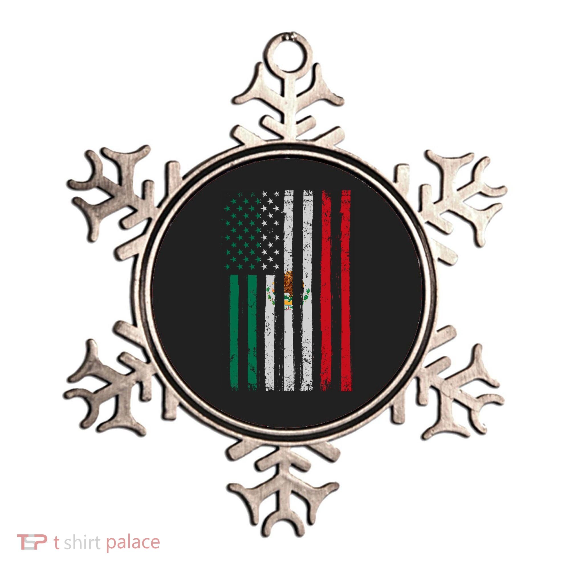 Mexico Flag USA American Mexican Independence Day Ornament