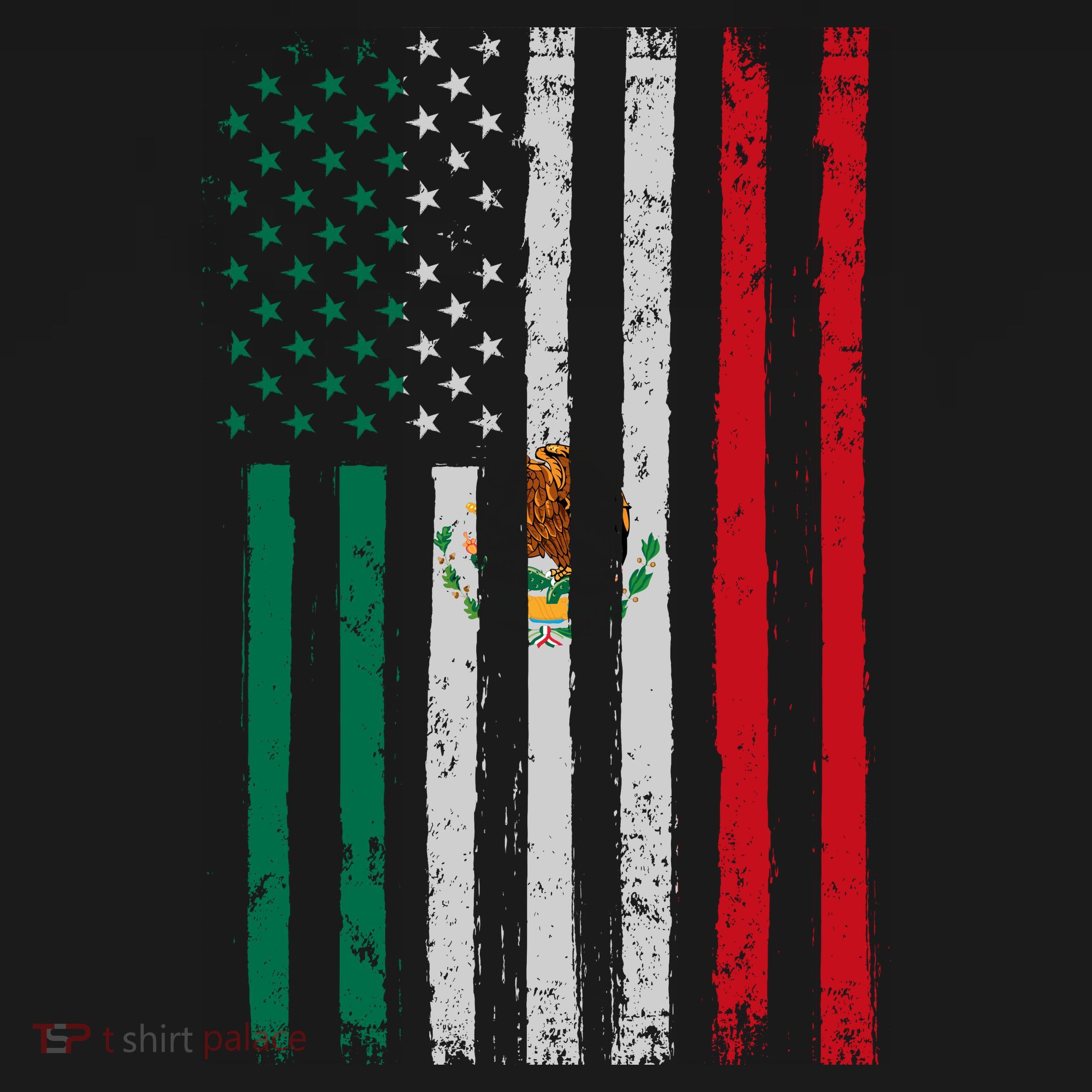 Mexico Flag USA American Mexican Independence Day Women's Tank Top