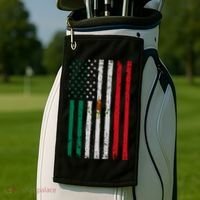 Mexico Flag USA American Mexican Independence Day Golf Towel thumb 2