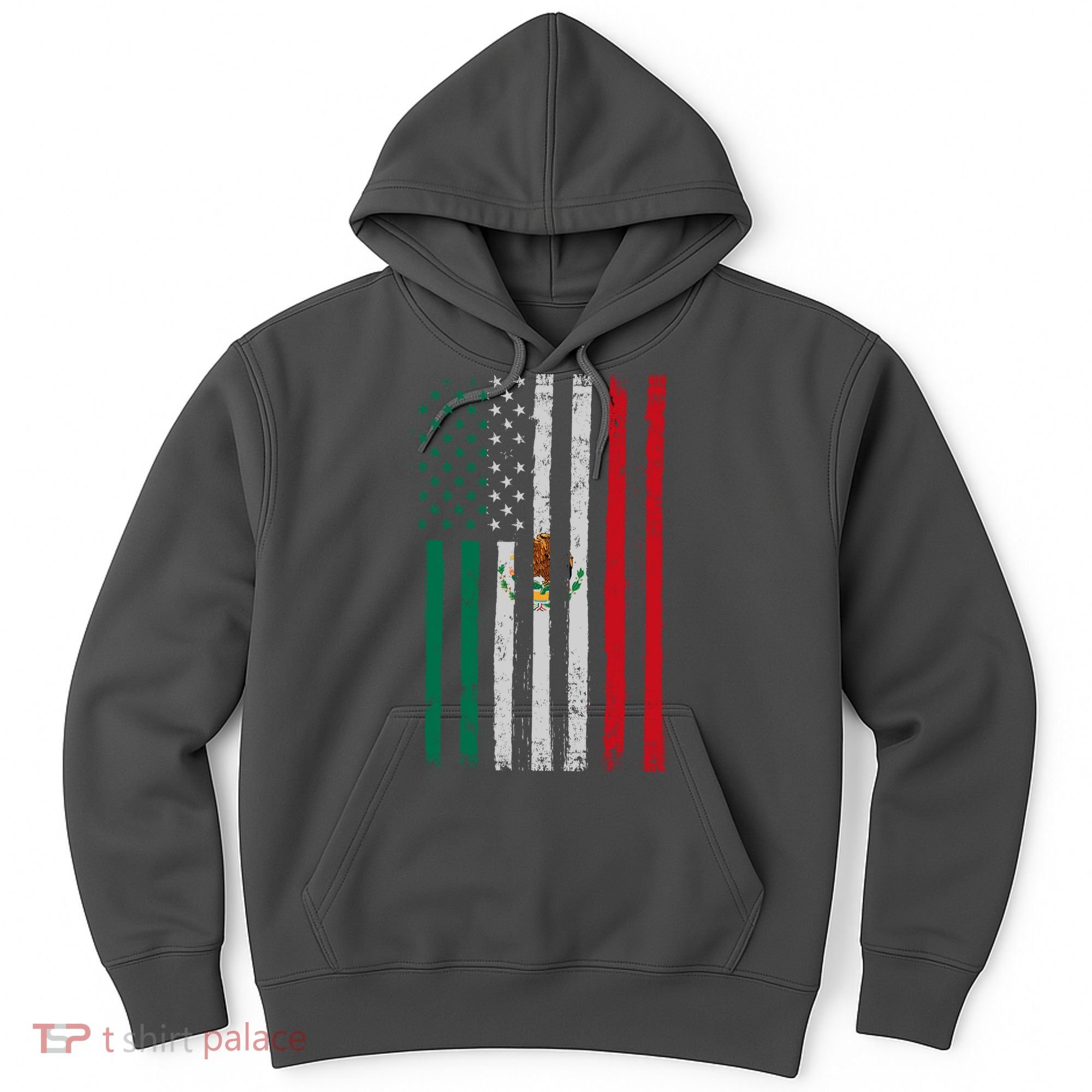 Mexico Flag USA American Mexican Independence Day Hoodie