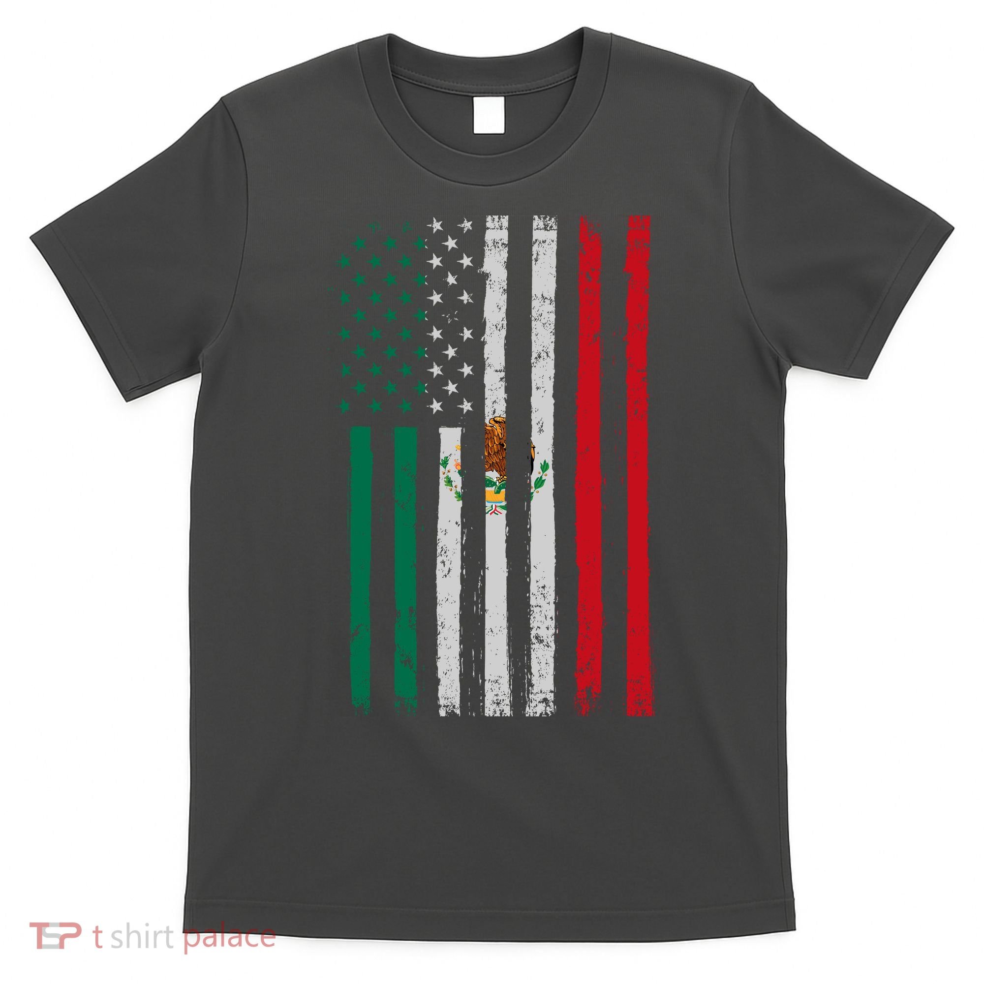 Mexico Flag USA American Mexican Independence Day T-Shirt