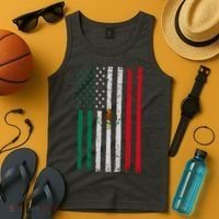 Mexico Flag USA American Mexican Independence Day Tank Top thumb 4