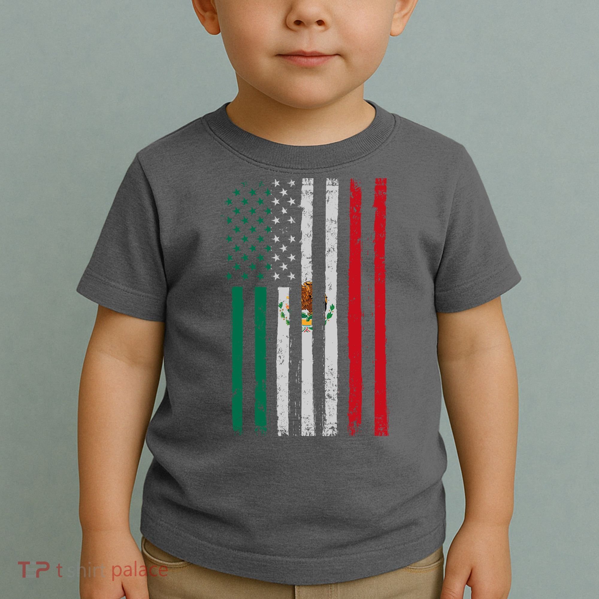 Mexico Flag USA American Mexican Independence Day Toddler T-Shirt