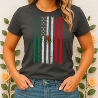 Mexico Flag USA American Mexican Independence Day Women's T-Shirt thumb 2