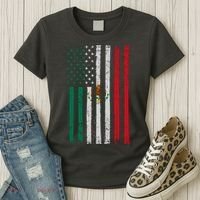 Mexico Flag USA American Mexican Independence Day Women's T-Shirt thumb 3