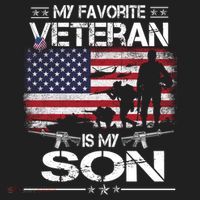 My Favorite Veteran Is My Son Meaningful Gift Flag Father Veterans Day Gift Women's Sweatshirt thumb 2