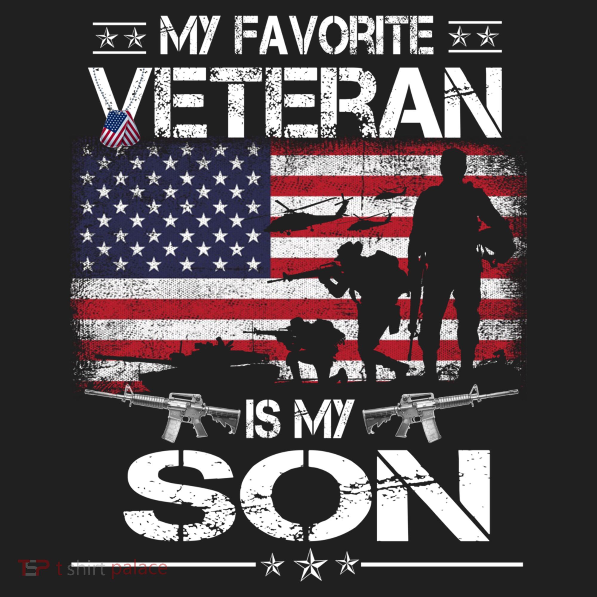 My Favorite Veteran Is My Son Meaningful Gift Flag Father Veterans Day Gift Beanie