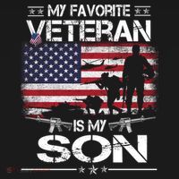 My Favorite Veteran Is My Son Meaningful Gift Flag Father Veterans Day Gift Women's Hoodie thumb 2