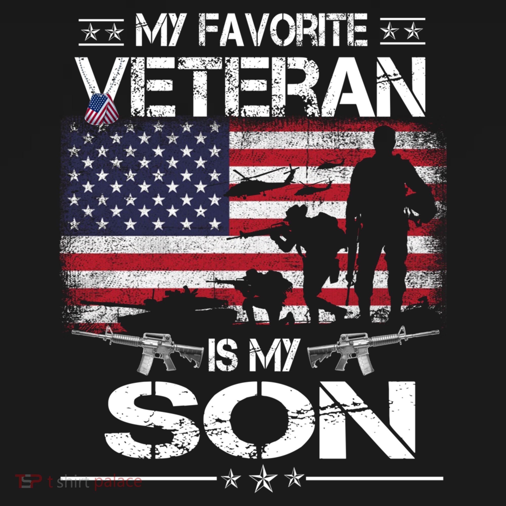 My Favorite Veteran Is My Son Meaningful Gift Flag Father Veterans Day Gift Women's Hoodie