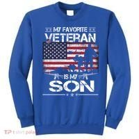 My Favorite Veteran Is My Son Meaningful Gift Flag Father Veterans Day Gift Sweatshirt thumb 0