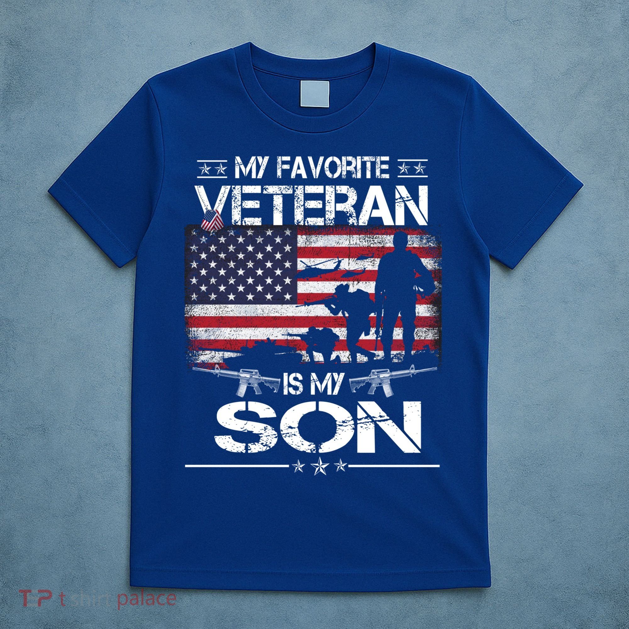 My Favorite Veteran Is My Son Meaningful Gift Flag Father Veterans Day Gift T-Shirt