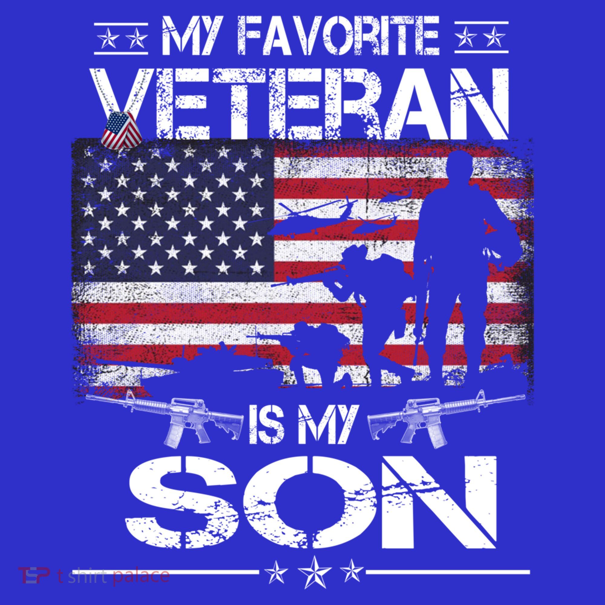 My Favorite Veteran Is My Son Meaningful Gift Flag Father Veterans Day Gift Visor