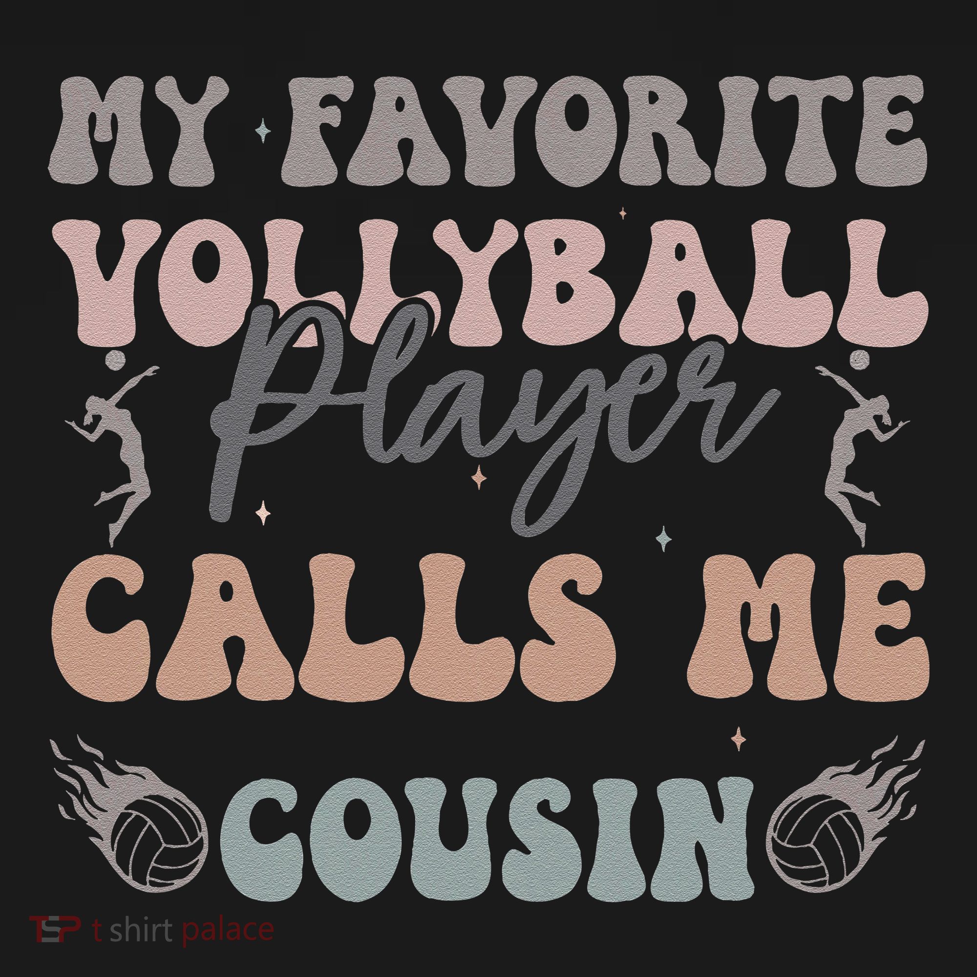 My Favorite Volleyball Player Calls Me Cousin Funny Cousins Ornament