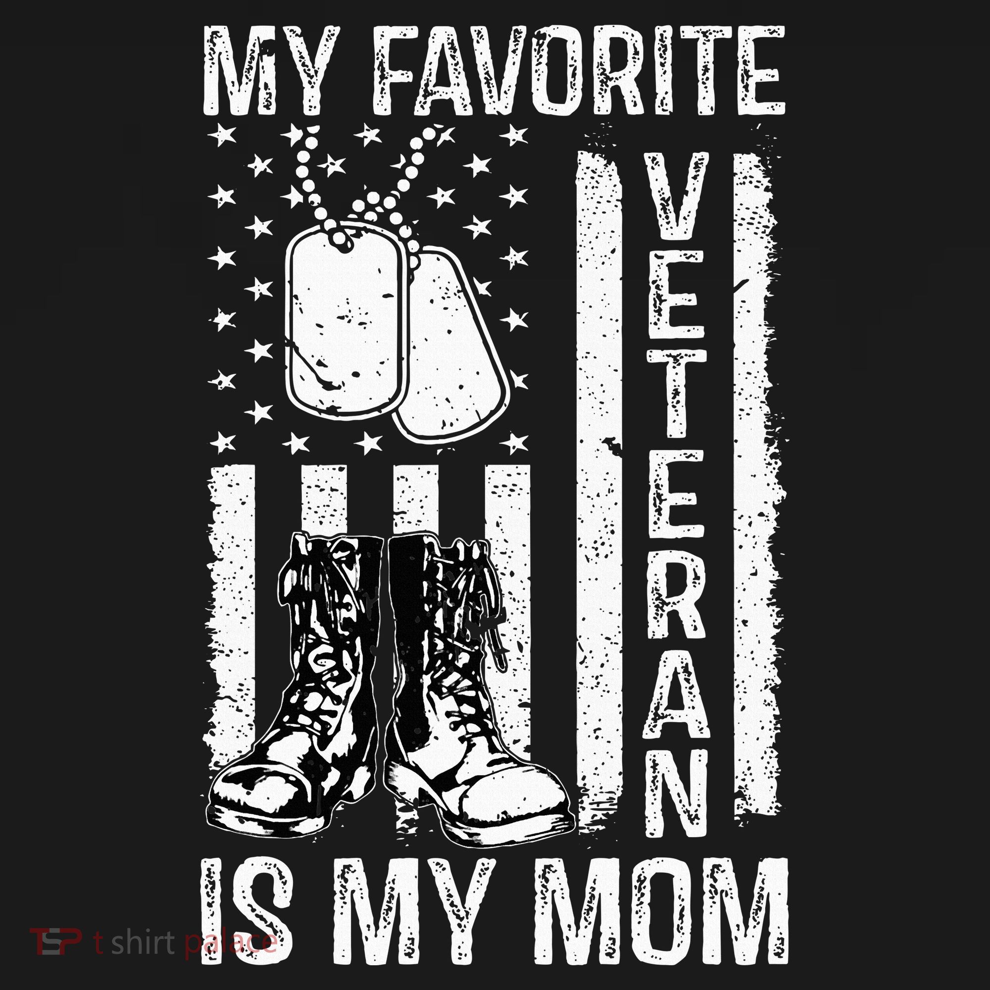 My Favorite Veteran Is My Mom Us Flag Veteran Proud Mother Mousepad