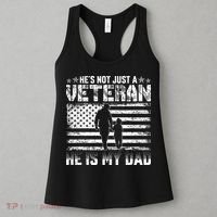 Military Family Veteran Support My Dad US Veteran My Hero Women's Tank Top thumb 3