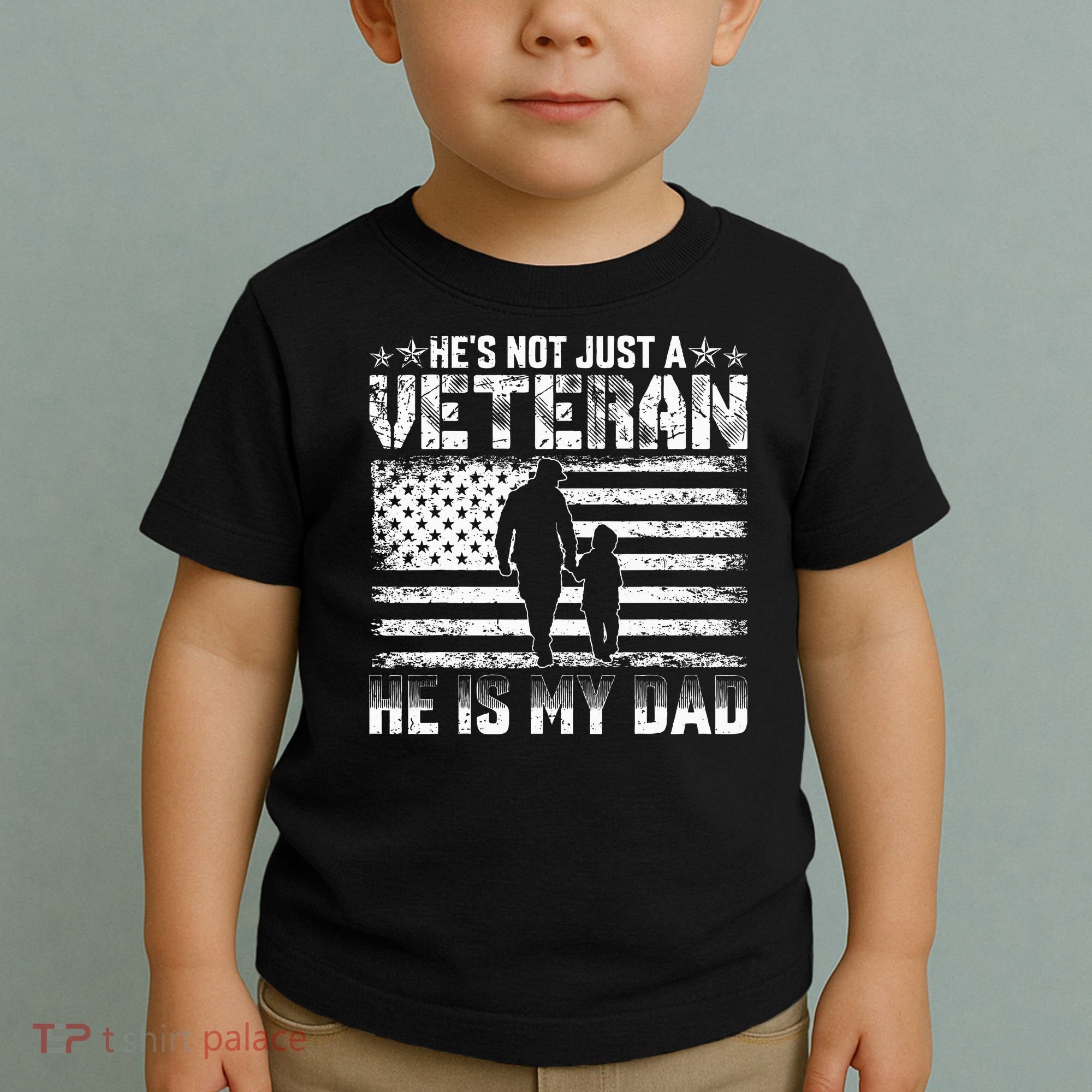 Military Family Veteran Support My Dad US Veteran My Hero Toddler T-Shirt