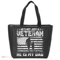 Military Family Veteran Support My Dad US Veteran My Hero Tote Bag thumb 0