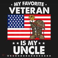 My Favorite Veteran Is My Uncle Proud Uncle Veterans Day Funny Gift Pajama Set thumb 2