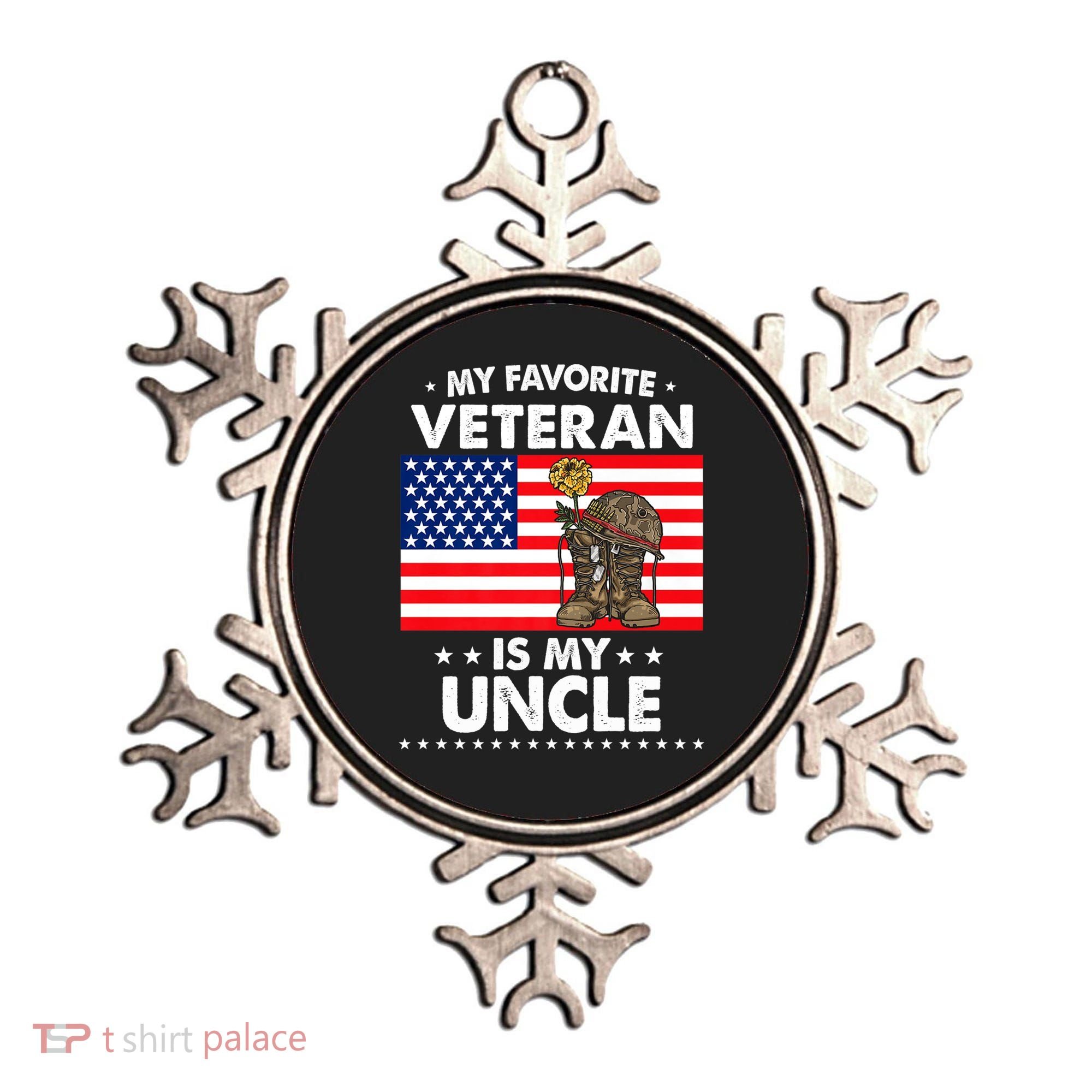 My Favorite Veteran Is My Uncle Proud Uncle Veterans Day Funny Gift Ornament