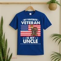 My Favorite Veteran Is My Uncle Proud Uncle Veterans Day Funny Gift T-Shirt thumb 2