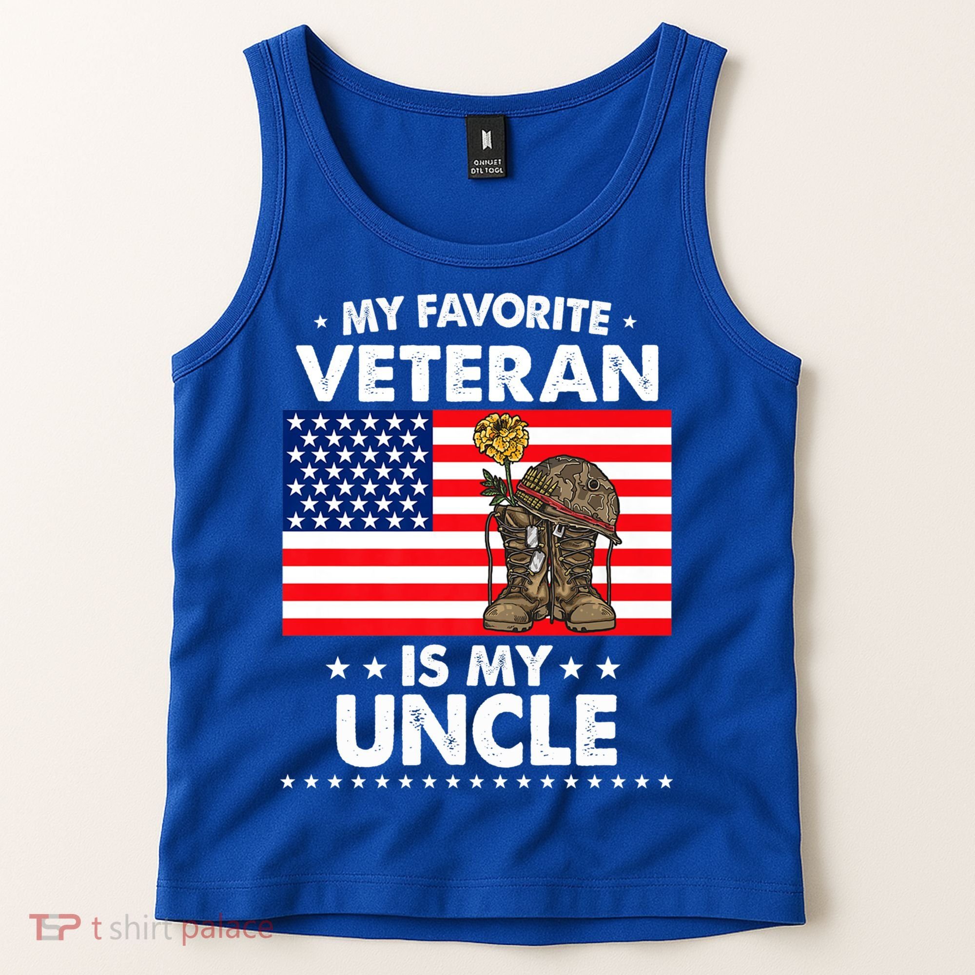 My Favorite Veteran Is My Uncle Proud Uncle Veterans Day Funny Gift Tank Top