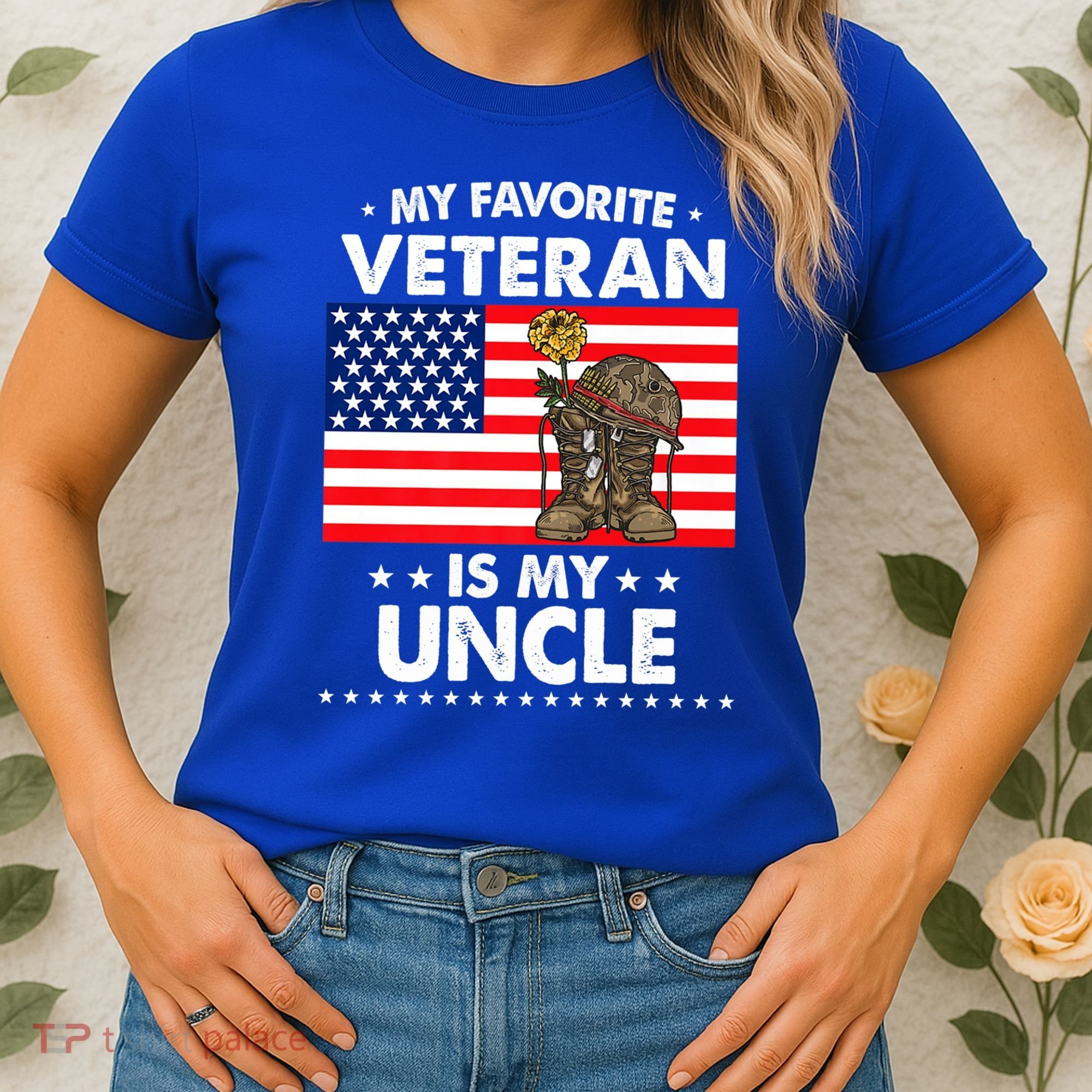 My Favorite Veteran Is My Uncle Proud Uncle Veterans Day Funny Gift Women's T-Shirt