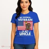 My Favorite Veteran Is My Uncle Proud Uncle Veterans Day Funny Gift Women's T-Shirt thumb 4