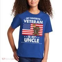 My Favorite Veteran Is My Uncle Proud Uncle Veterans Day Funny Gift Kids T-Shirt thumb 2