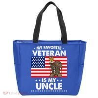My Favorite Veteran Is My Uncle Proud Uncle Veterans Day Funny Gift Tote Bag thumb 0