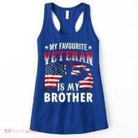 My Favorite Veteran Is My Brother Veteran's Day Veterans Cool Gift Women's Tank Top thumb 0