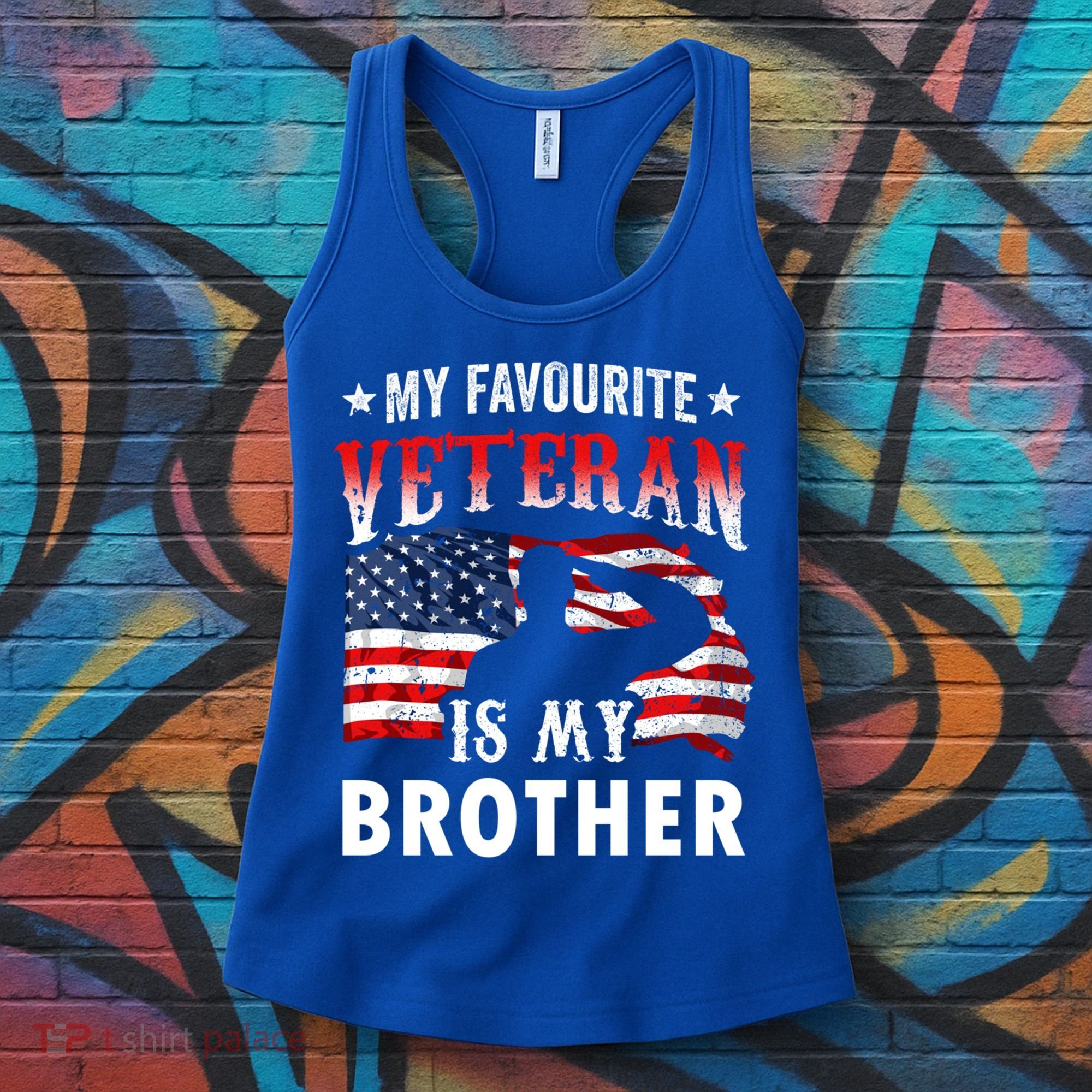 My Favorite Veteran Is My Brother Veteran's Day Veterans Cool Gift Women's Tank Top