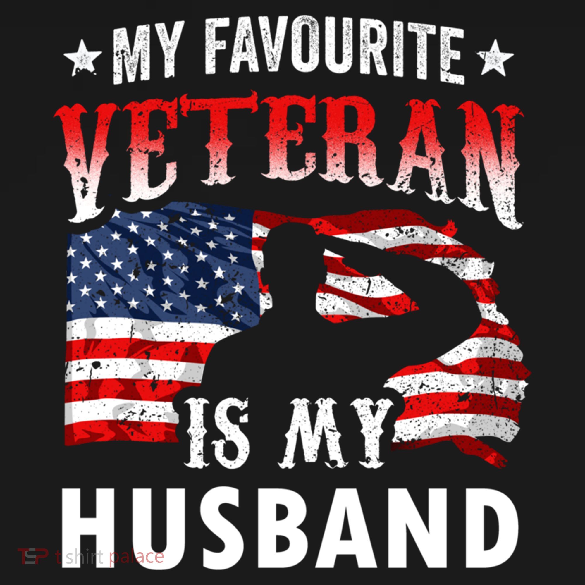 My Favorite Veteran Is My Husband Veteran's Day Veterans Gift Women's Hoodie