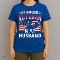 My Favorite Veteran Is My Husband Veteran's Day Veterans Gift T-Shirt thumb 4