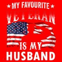 My Favorite Veteran Is My Husband Veteran's Day Veterans Gift Santa Hat thumb 1
