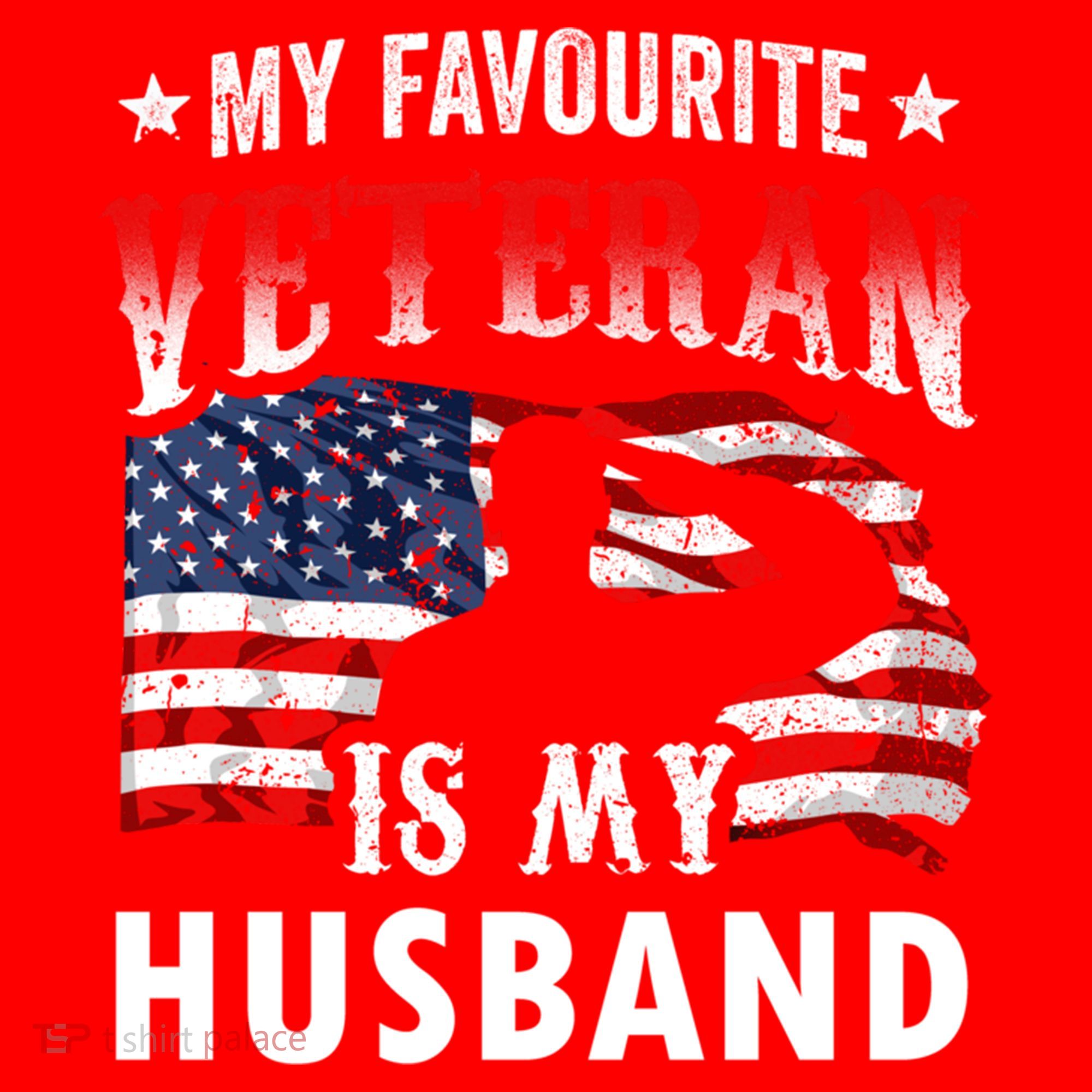 My Favorite Veteran Is My Husband Veteran's Day Veterans Gift Santa Hat