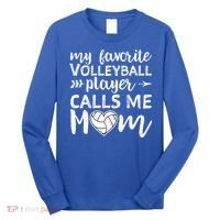 My Favorite Volleyball Player Calls Me Mom Gift Long Sleeve Shirt thumb 0