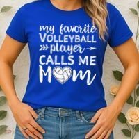 My Favorite Volleyball Player Calls Me Mom Gift Women's T-Shirt thumb 2
