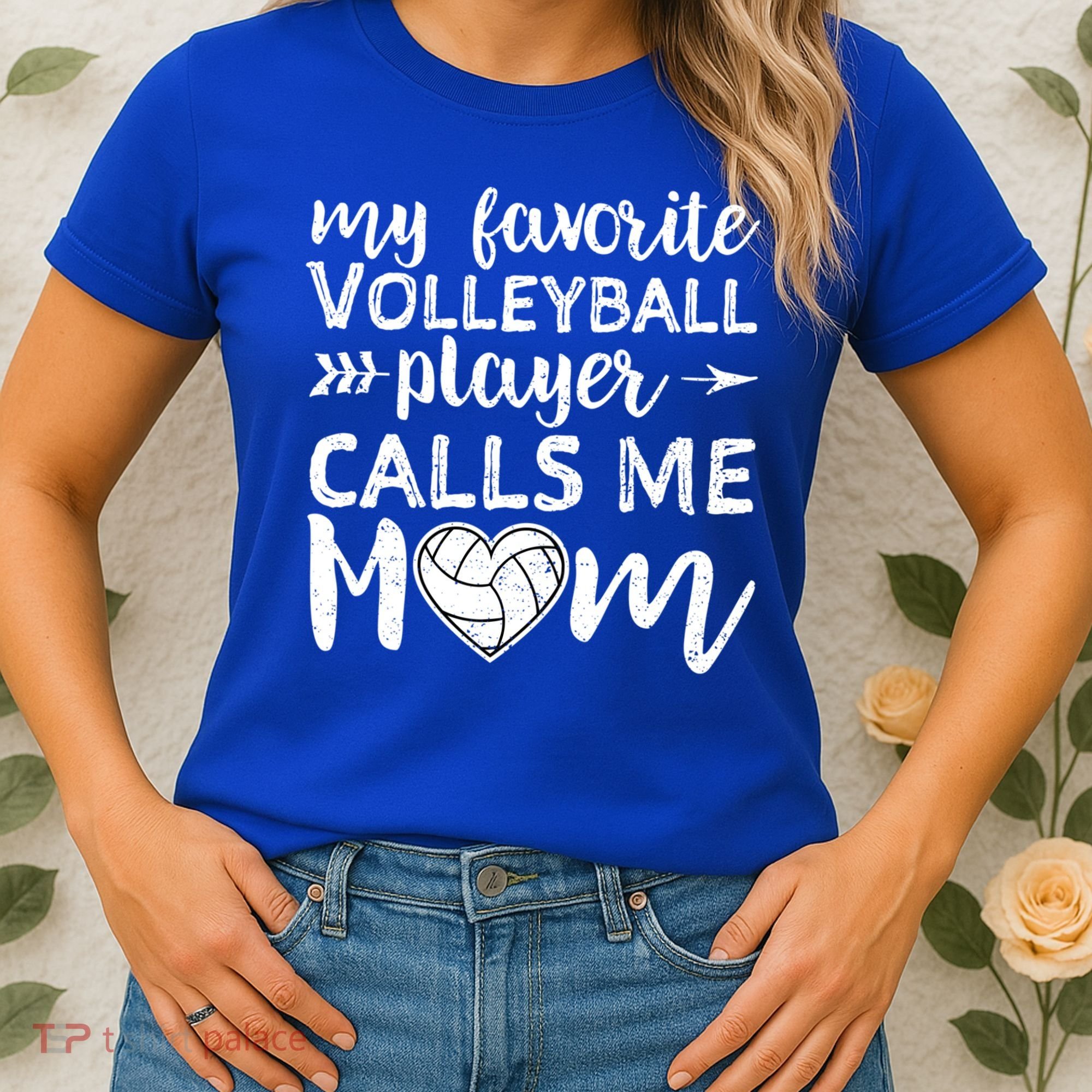 My Favorite Volleyball Player Calls Me Mom Gift Women's T-Shirt