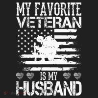 My Favorite Veteran Is My Husband Military Hat thumb 2