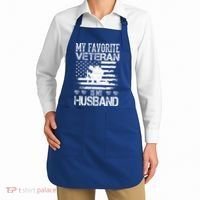 My Favorite Veteran Is My Husband Military Apron thumb 2