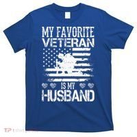 My Favorite Veteran Is My Husband Military T-Shirt thumb 0