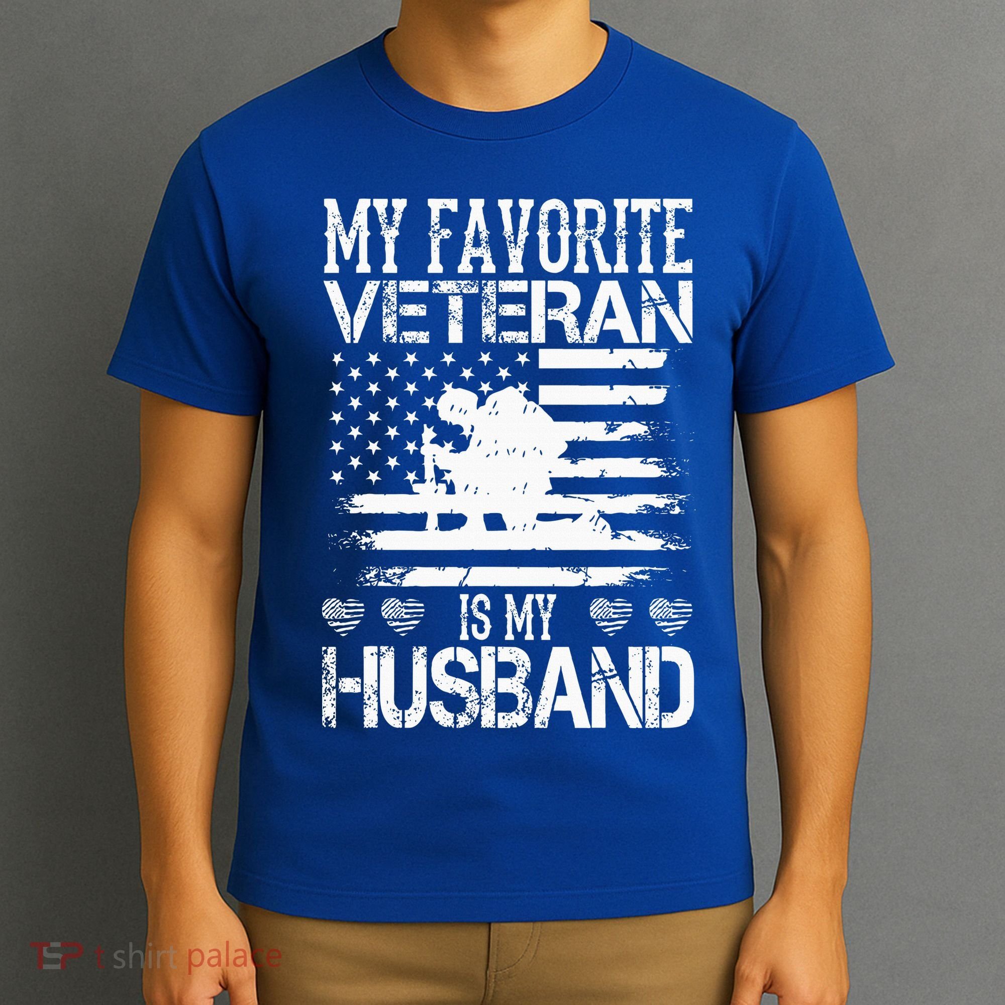 My Favorite Veteran Is My Husband Military T-Shirt