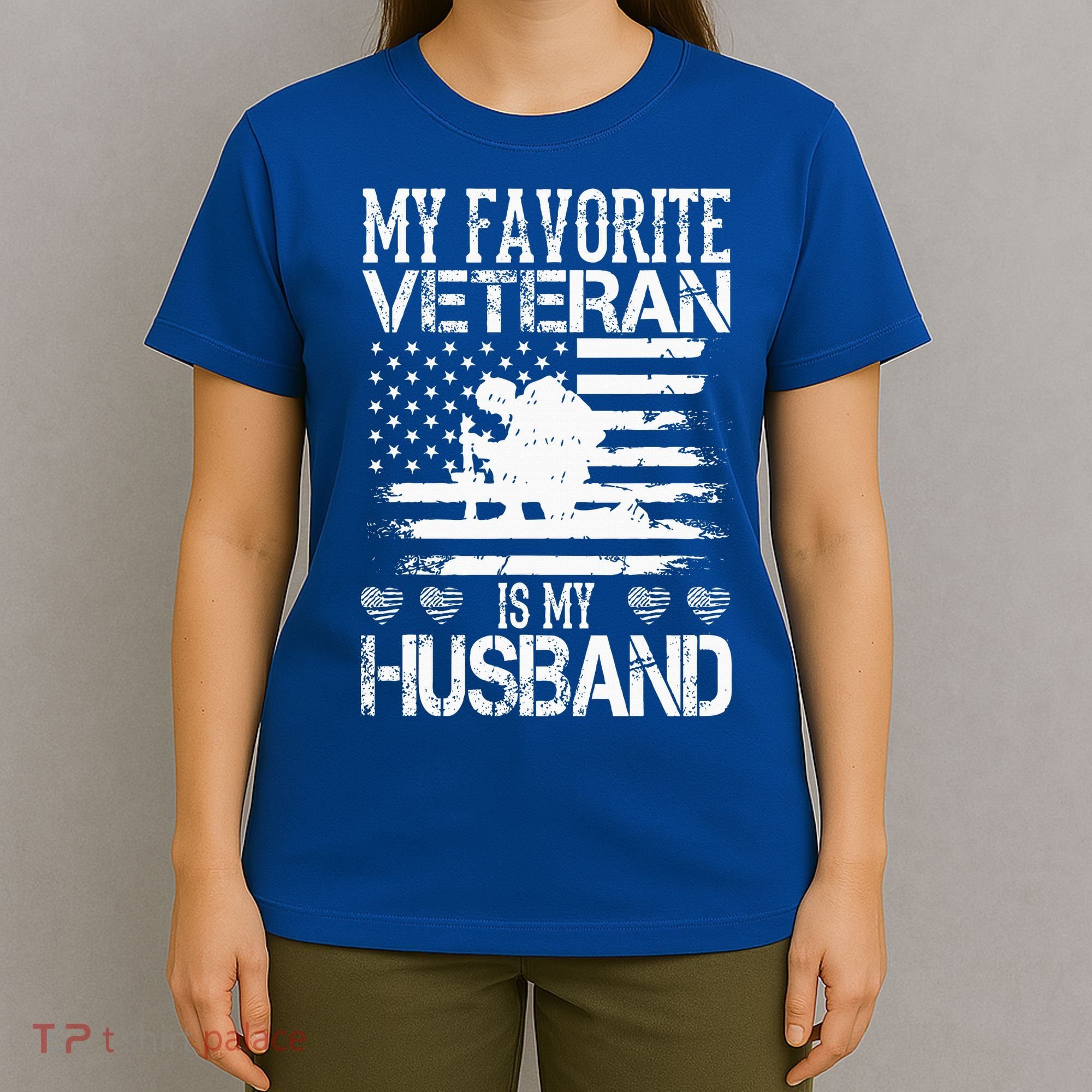 My Favorite Veteran Is My Husband Military T-Shirt