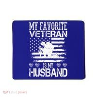 My Favorite Veteran Is My Husband Military Mousepad thumb 0